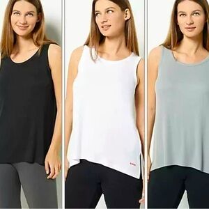 Peace Love World Audrey Rib Tank Three Pack-Black Set-Size Small-NEW